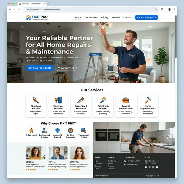 Handyman Website Preview
